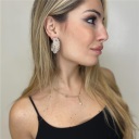 orecchino con perle glam